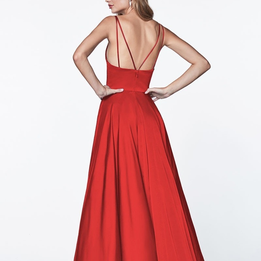 NEW Emerald V-Neckline Bridesmaid PROM PARTY EVENING FORMAL Long Dress GOWN 7472 - Picture 4 of 5